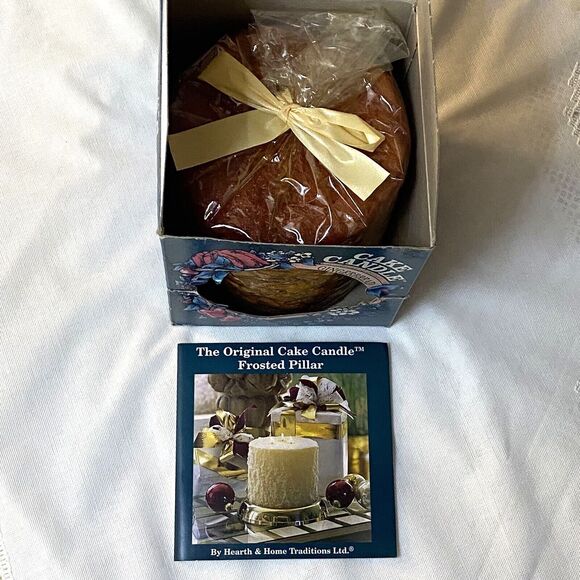 Vintage Lumi-Lite GINGERBREAD CAKE Pillar Candle 1997 NIB Christmas Holiday - Picture 5 of 5
